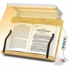 Boyanda Book Stand Adjustable Foldable LED Light Anti-Blue Light Anti-Glare picture