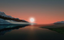 Landscape minimalism Custom Gaming Mat Desk picture
