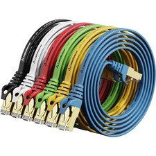 Cat 7 Ethernet Cable 3 ft 6 Pack (Highest Speed Cable) Cat7 Flat Shielded picture