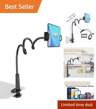 Versatile Gooseneck Tablet Holder with 360° Adjustability for Hands-Free Comfort picture