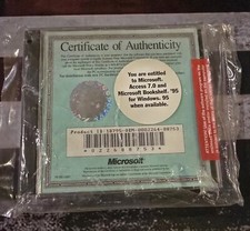MICROSOFT OFFICE PRO 7.0 /BOOKSHELF '95CERTIFICATE OF AUTHENTICITY FOR WINDOWS95 picture