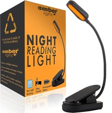 Amber Light + Giftable Amber Book Light - Blue Light Blocking - Night Reading Bo picture