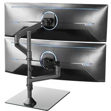 VIVO Pneumatic Dual Ultrawide Monitor Desk Stand, Up to 49 inch Computer Screens picture