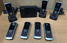 15pc LOT ~ 7 YEALINK W52P IP CORDLESS PHONES ~ 3 BASES & AP *TESTED* picture