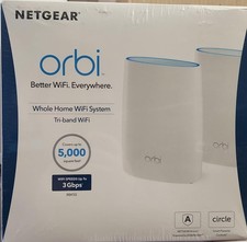 Netgear Orbi AC3000 Trri-Band Wireless Router - White, Pack of 2 RBK50 New picture