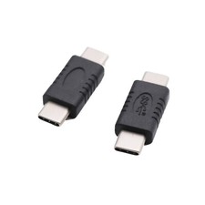 1x USB 3.1 Type C Male to Male Plug Lead Extend Adapter Converter Straight Black picture