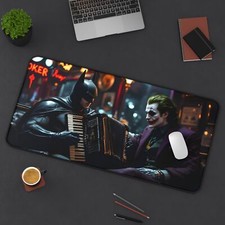Desk Mat&Mouse Pad:Batman and Joker Friendship ,Custom Desk Mat picture