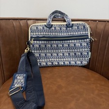 Elephant Pattern Kayond Canvas Handle Bag Laptop Lined Shoulder Strap picture