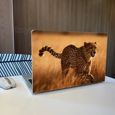 Wildlife Running Cheetah Sunset Decor Cuttable Laptop Skin Removable Protective picture