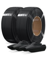2 Pack 1kg High Speed Refill PETG 3D Printer Filament Black Printing Material picture