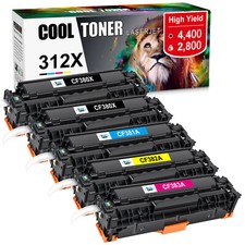5Pack CF380A 312A Toner Cartridge BBCMY For MFP HP LaserJet M476dw M476nw M476dn picture