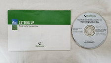 Gateway Windows XP Media Center 2005 OS DVD Disc Setup Poster OEM Guide CD Key picture