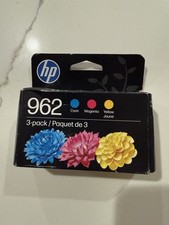 HP 962 Color Ink Cartridges 3-Pack Cyan Magenta Yellow NEW Sealed Exp 1/2028 picture