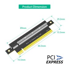 PCE-E 5.0 Protective Riser Card PCI-E 16X 5.0 PCI Express Riser Card Adapter picture