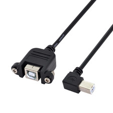 USB 2.0 Type B Male to Type B Female Extension Cable with Screws picture