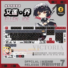Zenless Zone Zero Ellen Joe PBT Keycap 120 Keys Xmas Gift For Cherry MX Keyboard picture