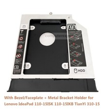 2nd HD SSD Hard Drive Caddy for Lenovo IdeaPad 110-15ISK 110-15IKB TianYi 310-15 picture