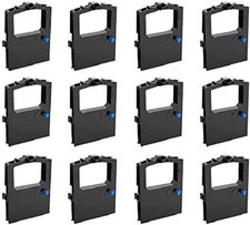 12 Pack Compatible Ribbon Replacement Okidata 52102001 Microline 320 321 Black picture