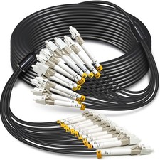 YUTIANHOME 10 Meters 12 Core OM3 Multimode Industrial TPU LC to LC Outdoor Ar... picture