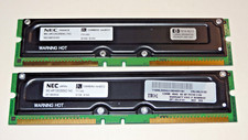 256MB (Kit of 2x125MB) RDRAM PC700 Non-ECC RIMM Memory NEC MC-4R128CEE6C-745 picture