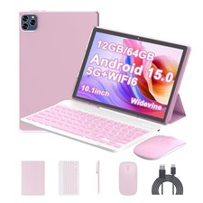 Android 15 Tablet 10 Inch, 12(3+9) GB RAM+64GB ROM, 2 in 1 Tablets with Keybo... picture