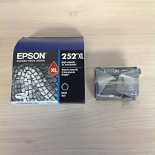 Genuine Epson 252XL High Capacity Black Ink Cartridge 252XL120-S Sealed 07/2026 picture