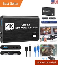 Compact 4K Video Capture Card with Mic-In for Effortless Streaming and Recording picture