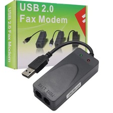 USB 56K V.92 Fax Modem External Data Dial-Up Internet Caller ID Plug & Play picture