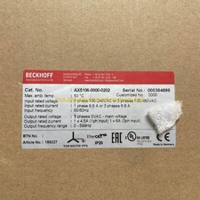 1PCS New AX5106-0000-0202 BECKHOFF Servo Drive Via DHL or FedEX picture