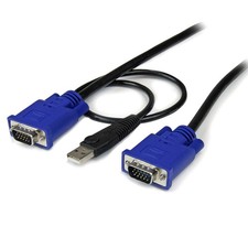StarTech.com 10 ft. Ultra-Thin USB 2-in-1 KVM Cable SVECONUS10 picture