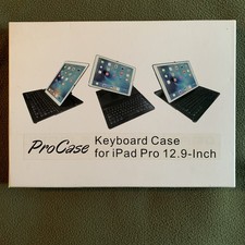 GUC ProCase Keyboard Case For iPad Pro 12.9 Inch. Box And Charging Cord. picture