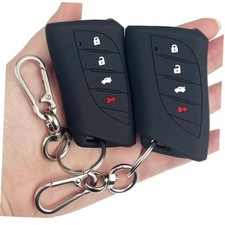 Soft Silicone Key Fob Cover, Compatible with Lexus ES LS LC RX NX LX TX 2 Pcs picture