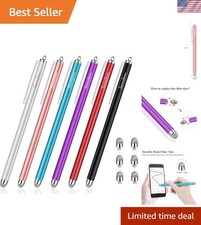 Stylish 6-Piece Stylus Pen Set - Anti-Scratch & Replaceable Tips for All Devices picture