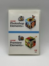 Adobe Photoshop Elements 6 & Premiere Elements 4 Disks  w/ Serials picture