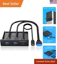 3.5 Inch Front Panel USB Hub, Internal USB Hub with 20Gbps .2 Gen2 USB-C and ... picture
