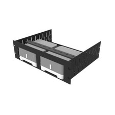 3U Vented Rack Shelf & Magnetic Faceplate For 2 x Sonos Connect:Amp (ZP120) picture