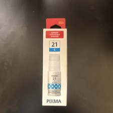 Canon GI-21C Cyan Ink Bottle Genuine Original Inkjet 4579C001AA picture