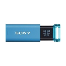 Sony USB Memory USB3.0 32GB Blue Capless USM32GU L Flash Drive Computer Japan picture