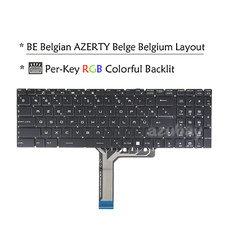 BE Belgian Keyboard For MSI MS-17E5 MS-17E7 MS-17E8 MS-17E9, PerKey RGB Backlit picture