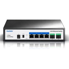 Goalake 6 Ports Ethernet Switch, 4X2.5G RJ45 and 6 Ports, Blue White  picture