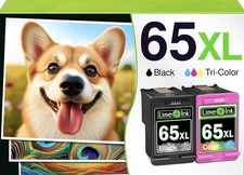 New Ink 65XL Compatible Ink Cartridge Combo Pack Black Tri-Color for HP 65 picture