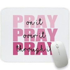 Pink Mouse Pad Aesthetic Christian Small Mouse Pads 10.2x8.2 picture