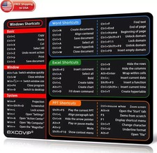 Shortcuts Mouse Pad Small Office Excel Word Shortcuts Mousepad Mouse Mat Smooth picture