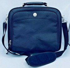 Dell Blue Carry Bag  Padded Top Handle Shoulder Strap Laptop Size Large Vintage picture