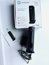 Motorola 8x4 Cable Modem MB7220, 343 Mbps DOCSIS 3.0 Turns On Did Not Wire Test picture