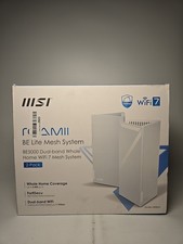 MSI Roamii 2 pack MRBE50 Wireless Mesh System 8k Streaming MLO 4K-QAM picture