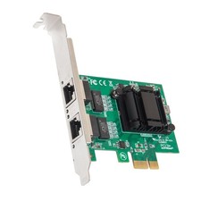 Open Box- 2 Port Gigabit Ethernet PCI-e x1 Network Card Intel 82571 Chipset picture