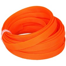 10m/32.8ft PET Expandable Braid Cable Sleeving Flexible Wire Mesh Sleeve Oran... picture