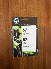 Genuine HP 57 Twin Pack Tri Color Inkjet Cartridges C6657AN  picture