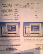 [Artificial Intelligence] BrainMaker Neural Network Simulation System promo 1989 picture